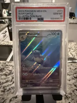Pokemon TCG Wartortle Scarlet & Violet 151 Illustration Rare 171/165 PSA 10 - Image 1