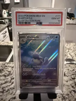 Pokemon TCG Wartortle Scarlet & Violet 151 Illustration Rare 171/165 PSA 10 - Image 3