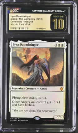 LYRA DAWNBRINGER Dominaria Foil Mythic CGC Pristine 10 MTG EDH [Nostalgium] - Image 1