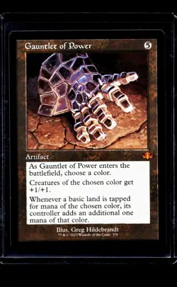MTG Magic the Gathering DMR Dominaria Remastered Retro Frame Gauntlet of Power - Image 1