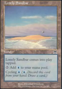 Lonely Sandbar - Light Play MTG Onslaught - Image 1