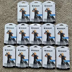 Lot Of 13 Magic the Gathering Final Fantasy Play Booster Pack 182 Cards FF MTG - Image 1