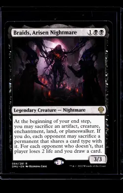 2022 MTG Magic the Gathering DMU Dominaria United #84 Braids Arisen Nightmare - Image 1