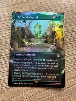 The Earth Crystal - Borderless Foil 342 - MTG Final Fantasy - Image 1