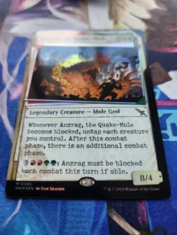 MTG MKM Anzrag, The Quake-Mole Showcase Foil Invisible Ink NM - Image 3
