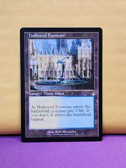 1x RETRO Hallowed Fountain, NM, RVR, Magic: the Gathering, MtG - Image 1