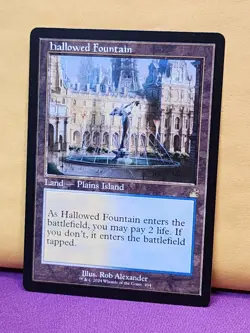 1x RETRO Hallowed Fountain, NM, RVR, Magic: the Gathering, MtG - Image 2