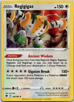 Regigigas - SWSH10: Astral Radiance 130/189 - Holo Rare - NM Pokemon TCG - Image 1