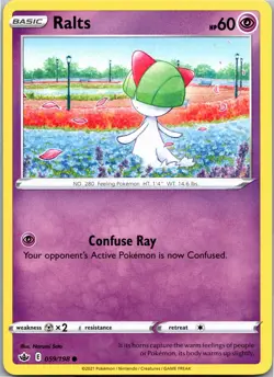 Ralts - SWSH06: Chilling Reign 059/198 - Common - NM Pokemon TCG - Image 1