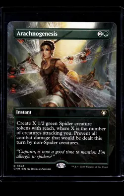 2023 MTG Magic the Gathering CMM Commander Masters Borderless 647 Arachnogenesis - Image 1