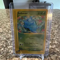 Pokemon TCG Bulbasaur Reverse Holo Common Basic 50 HP 094/165 Expedition 2002 - Image 1