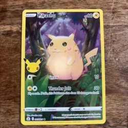 Pokemon TCG Pikachu 5/25 - Celebrations Full Art Holo 25th Anniversary - Image 2