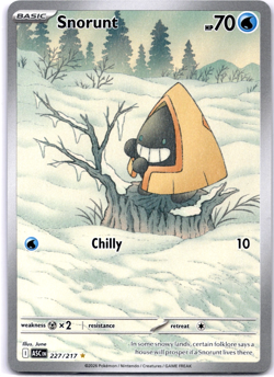 Pokemon TCG Snorunt 227/217 Me Ascended Heroes Full Art Holo Rare Near Mint - Image 1