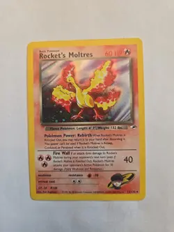 Pokemon TCG Rocket’s Moltres Holo 12/132 Team Rocket Vintage - Image 1
