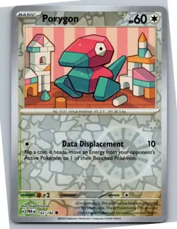 Porygon - SV04: Paradox Rift 142/182 - Common - NM Pokemon TCG - Image 1