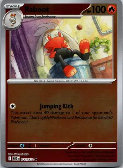 Raboot - ME01: Mega Evolution 027/132 - Common - NM Pokemon TCG - Image 1