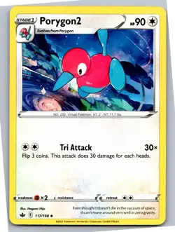 Porygon2 - SWSH06: Chilling Reign 117/198 - Uncommon - NM Pokemon TCG - Image 1