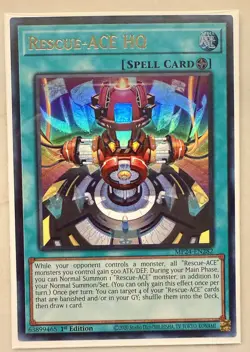 Yugioh x1 Rescue-ACE HQ MP24-EN282 Ultra Rare (Near Mint!) - Image 1