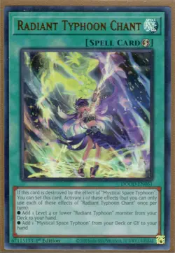 Yugioh 1x Radiant Typhoon Chant DOOD-EN061 Doom of Dimensions Ultra 1st Ed NM - Image 1