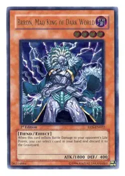 Yugioh! HP Brron, Mad King of Dark World - EEN-EN022 - Ultimate Rare - 1st Editi - Image 1