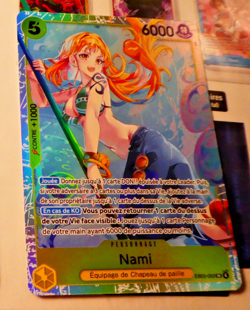 One Piece Card Game Carte Holo Nami EB03-053 SR FR Mint - Image 1