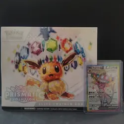 Pokemon Scarlet & Violet Prismatic Evolutions Elite Trainer Box + Espeon EX Card - Image 1