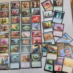 Commander Magic Deck MTG Cards = ALL 100 *Gishath, Sun's Avatar DINOSAURS Tribe* - Image 2