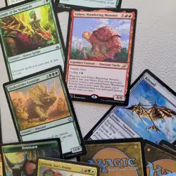 Commander Magic Deck MTG Cards = ALL 100 *Gishath, Sun's Avatar DINOSAURS Tribe* - Image 5