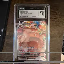CGC 10 Greedent VMAX 218/264 Swsh08 Fusion Strike Holo Ultra Rare Pokemon Card - Image 1