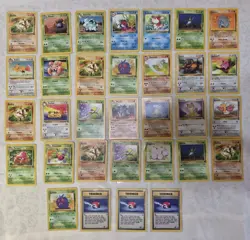 Pokemon Card Jungle Set TCG Vintage 32 Card Lot WOTC Trading Card Game Lot 1 - Image 1