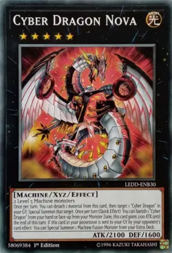 LEDD-ENB30 CYBER DRAGON NOVA COMMON 1ST EDITION YuGiOh CARD - Image 1