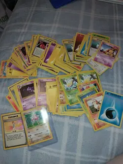 Base Set Pokemon Card Lot. Played. Big Stack. A Couple Of Rare Cards Included. - Image 1