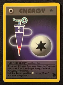 1st Edition Full Heal Energy - Team Rocket - #81/82 - Vintage Pokemon Card WOTC - Image 1
