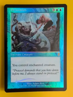 Persuasion. Enchant Creature. MTG Card. Odyssey.Old Border FOIL. - Image 4