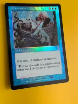Persuasion. Enchant Creature. MTG Card. Odyssey.Old Border FOIL. - Image 5