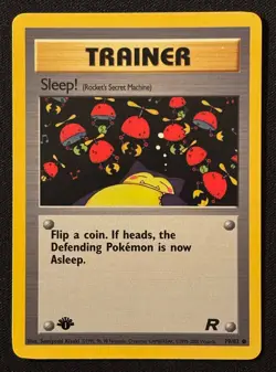 1st Edition Sleep! - Team Rocket - #79/82 - Vintage Pokemon Card 1999 WOTC - Image 1