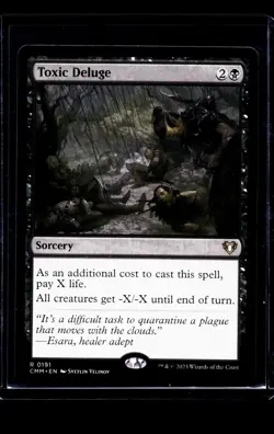 2023 MTG Magic the Gathering CMM Commander Masters #191 Toxic Deluge - Image 1
