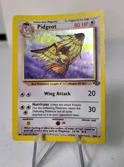 Pidgeot 8/64 - Jungle Set *MP-LP* Holo Rare Pokemon Card - Image 2
