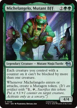 Michelangelo, Mutant BFF-Teenage Mutant Ninja Turtles (0120) NM Uncommon - Image 1