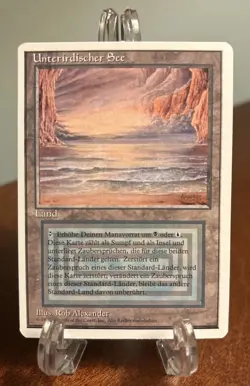 MTG Underground Sea Revised Foreign White Border FWB German Dual Land Magic - Image 1
