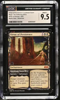 VIRTUE OF PERSISTENCE Wilds of Eldraine Showcase Mythic CGC 9.5 MTG - Image 1