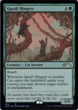 Qasali Slingers - Foil - Secret Lair OMG KITTIES! - 24 NM - Image 2