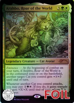 Arahbo, Roar of the World - Secret Lair OMG KITTIES! - 25 - NM Foil - Image 1