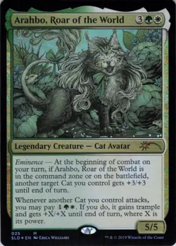 Arahbo, Roar of the World - Secret Lair OMG KITTIES! - 25 - NM Foil - Image 2