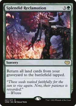 1x Splendid Reclamation - Foil NM Eng MTG - Crimson Vow - Image 1