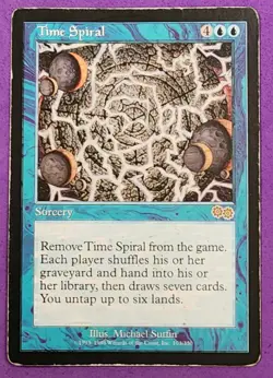 MTG Magic The Gathering - Time Spiral - Urza's Saga HP (Heavy Play) Edge Wear - Image 1