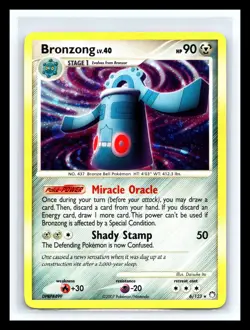 💥 Bronzong 6/123 Holo Rare - D&P Mysterious Treasures - Pokemon TCG 2007 - Image 1
