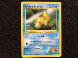 Misty's Psyduck 54/132 W Stamp Promo Pokemon Gym Heroes WoTC MP - Image 1