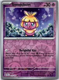 Smoochum - SV08: Surging Sparks 075/191 - Common - NM Pokemon TCG - Image 1