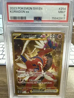 2023 POKEMON SVI EN-SCARLET & VIOLET HYPER RARE #254 KORAIDON EX PSA 10 - Image 1